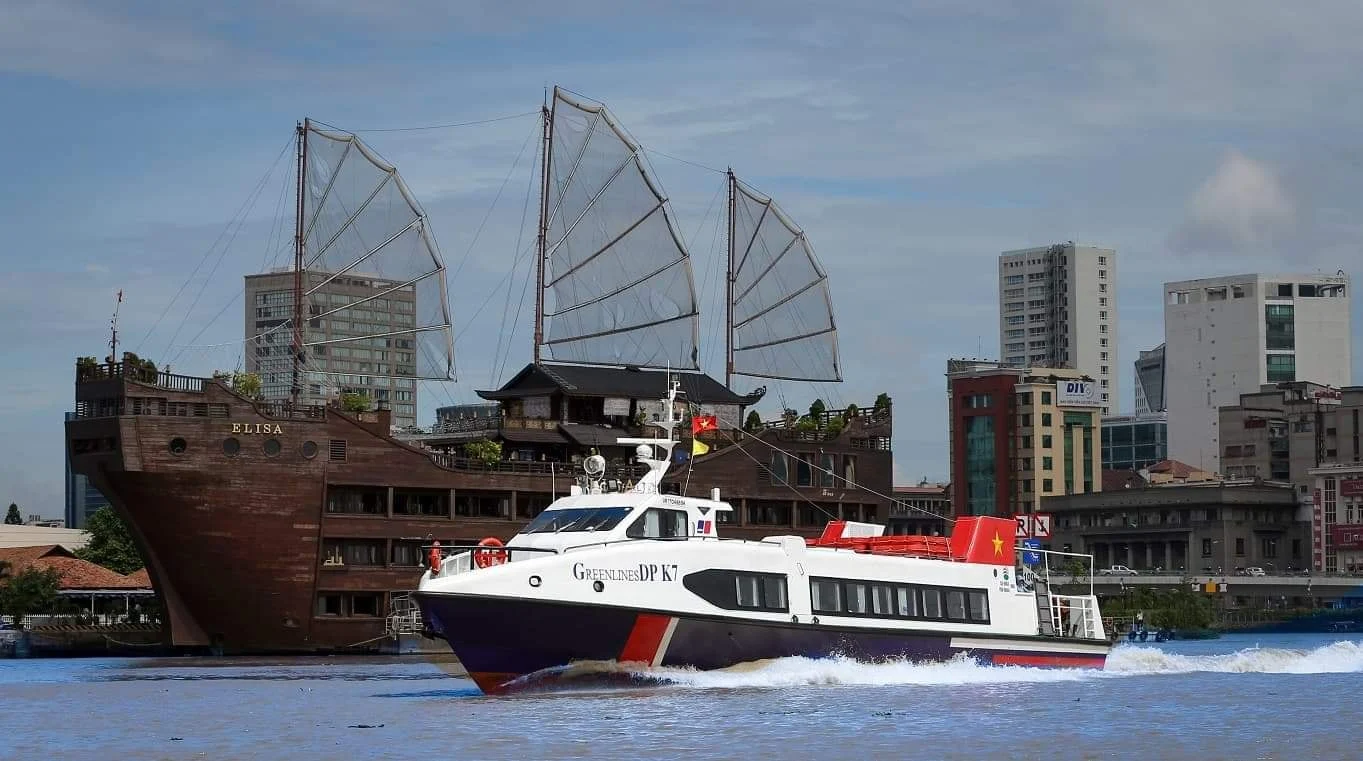 Speed boat to Mekong Delta