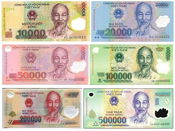 Local currency in Vietnam (Vietnam Dong)